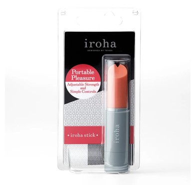 Wibrator - Iroha by Tenga Stick Grey Pink